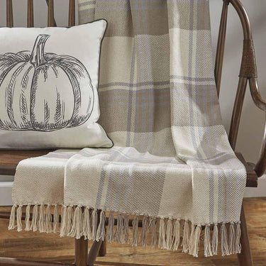 White And Wheat Throw - 50x60 Park Designs - The Fox Decor